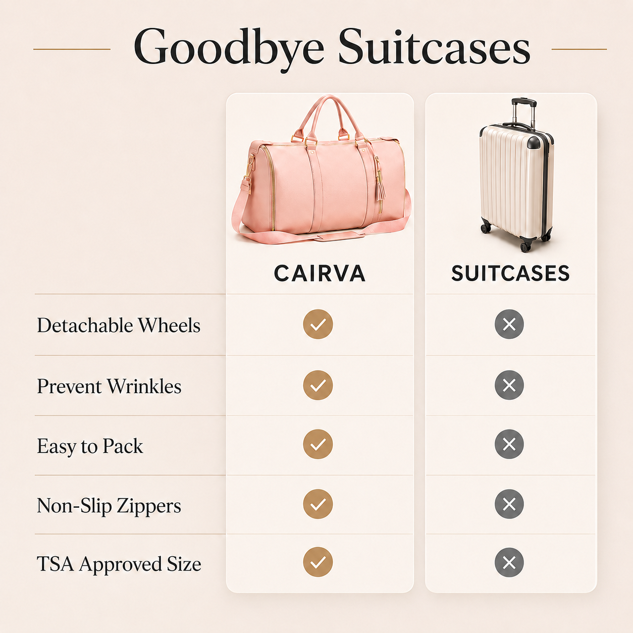 Cairva Travel Bag