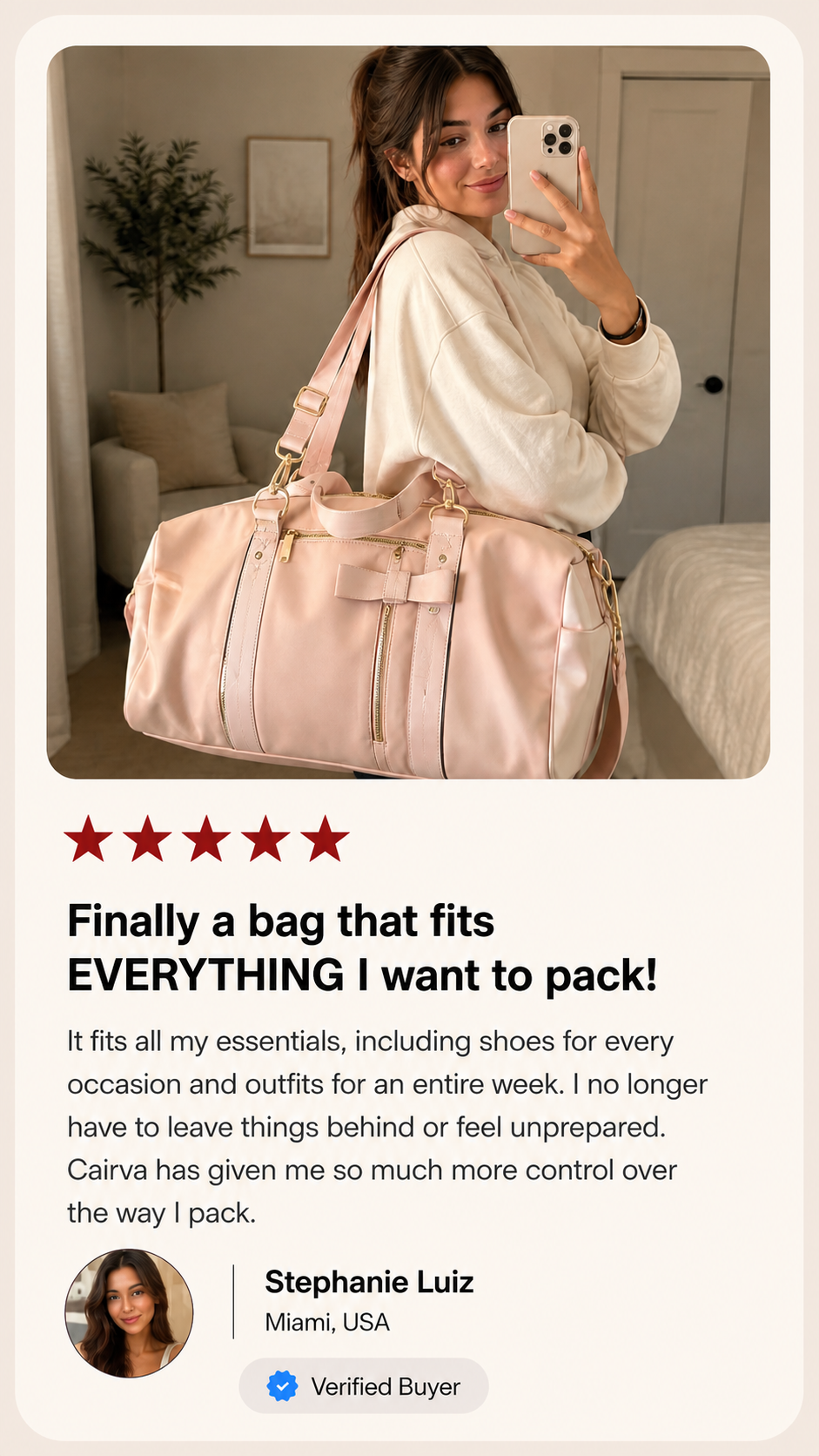 Cairva customer review